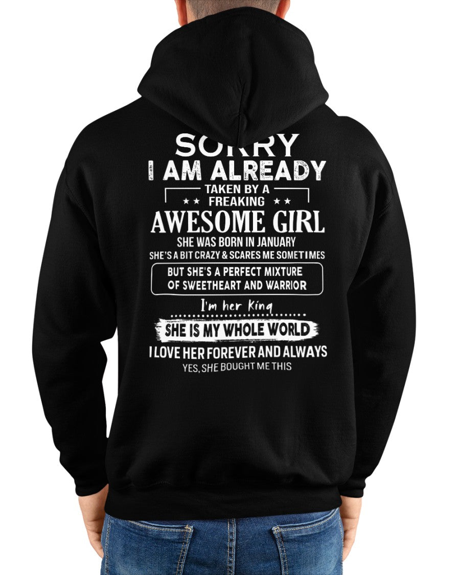 January - Awesome girl - Perfect gift for your boyfriend - (SKU04-86-01) - From Wife NGHL01