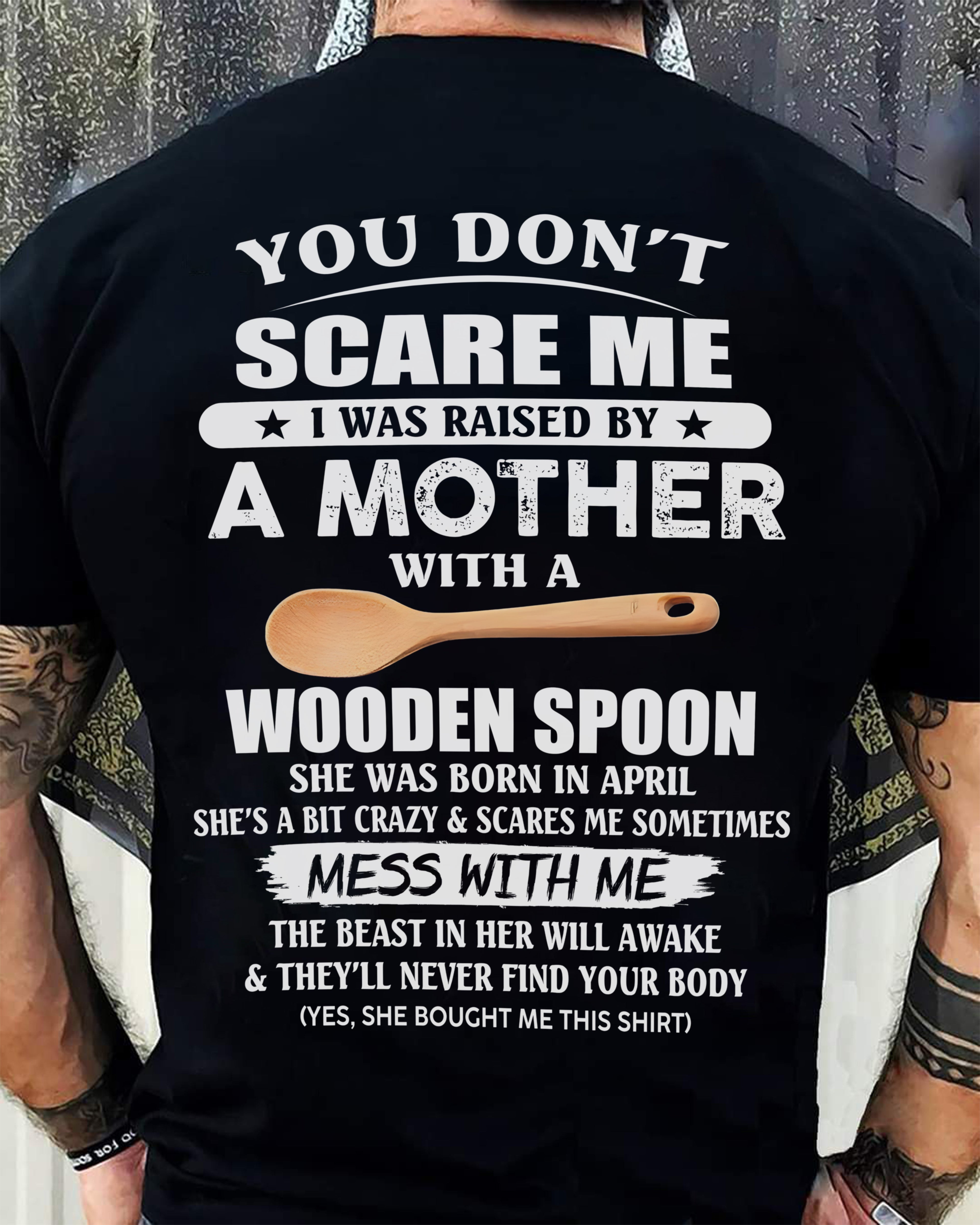 April - Awesome Mom Born In April - Special gift for your Son - TOP04 (SKU07-82-04)