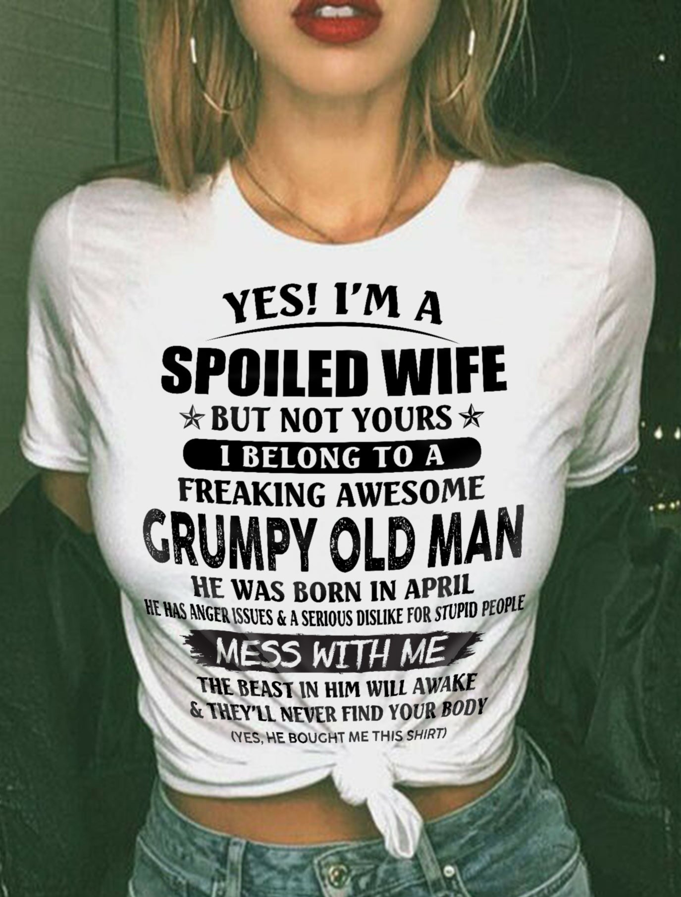 Grumpy Old Man April – Perfect gift for wife From Husband – NGHL04 (SKU08-63-04)