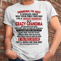 OCTOBER - I'M A SPOILED GRANDSON OF A CRAZY GRANDMA - From Grandma - NGHL10 (SKU-GMS1-NTT10)