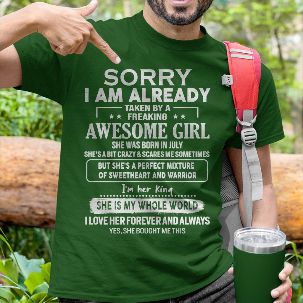 July - Awesome Girl - Perfect Gift For Your Boyfriend, Husband From Wife - NGHL07 (SKU04-86MT-07)