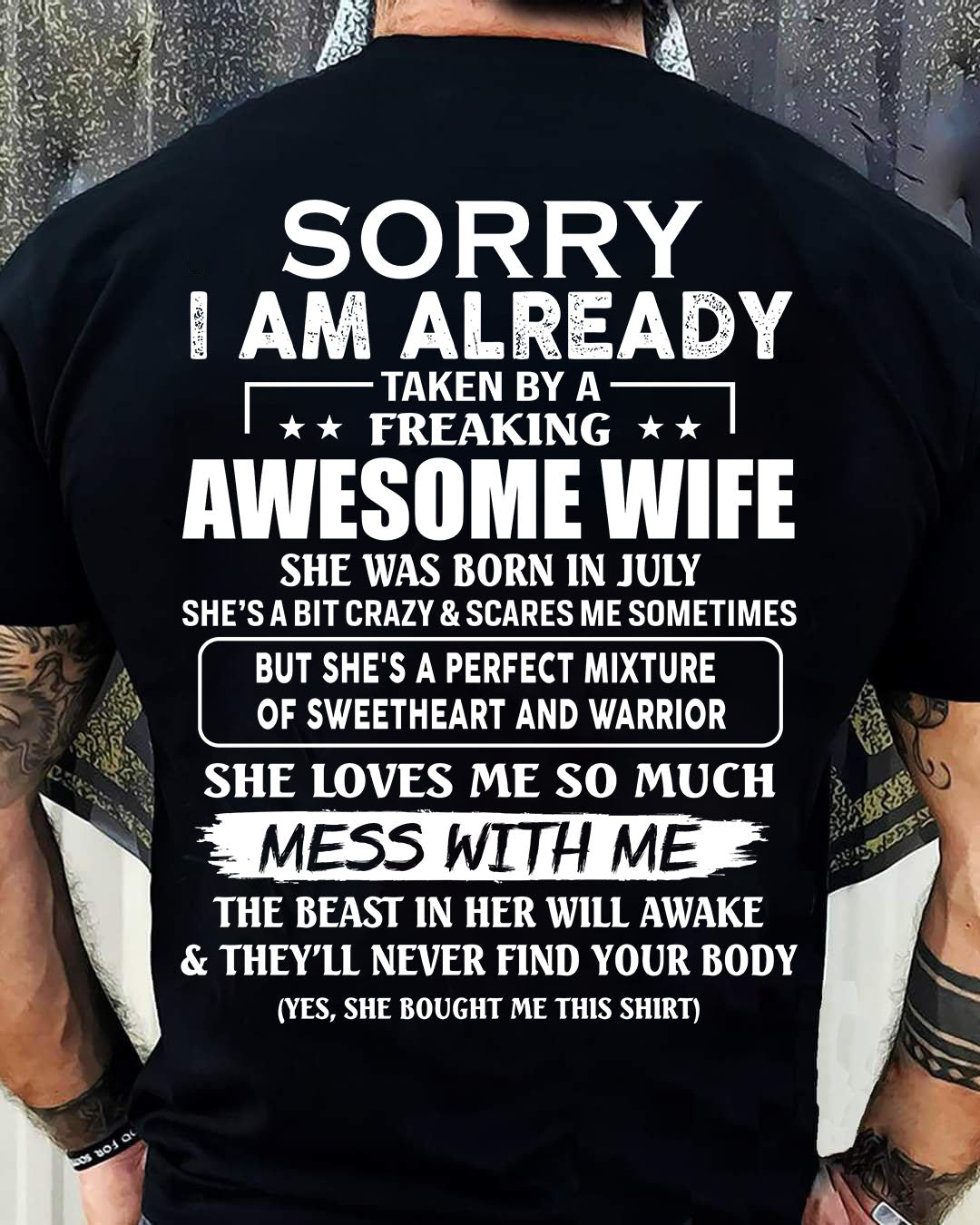 Wife July - Perfect gift for your husband - NGHL07 (SKU68-86-07)