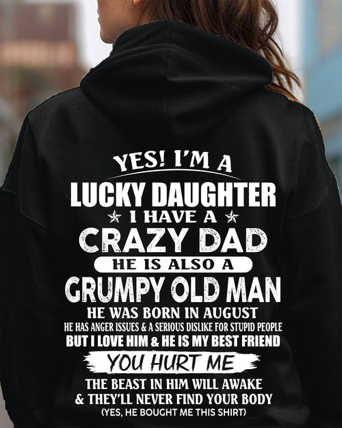 August - Awesome Grumpy Old Dad - Special gift for your daughter From Dad - NGHL08 (SKU10-50-08)