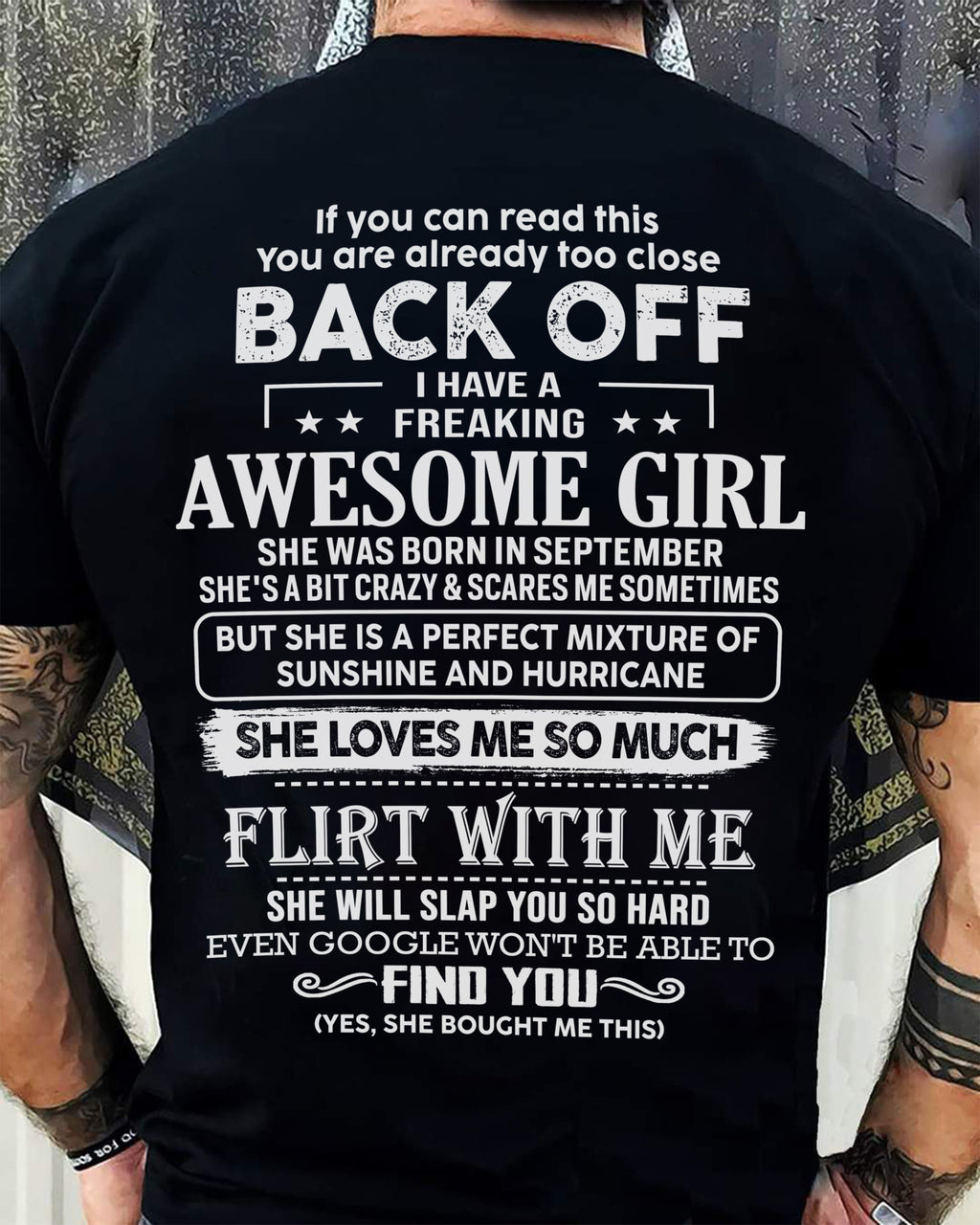 September – Awesome Girlfriend Born In September – Special gift for your Boyfriend – From Wife NGHL09 (SKU06-17-09)