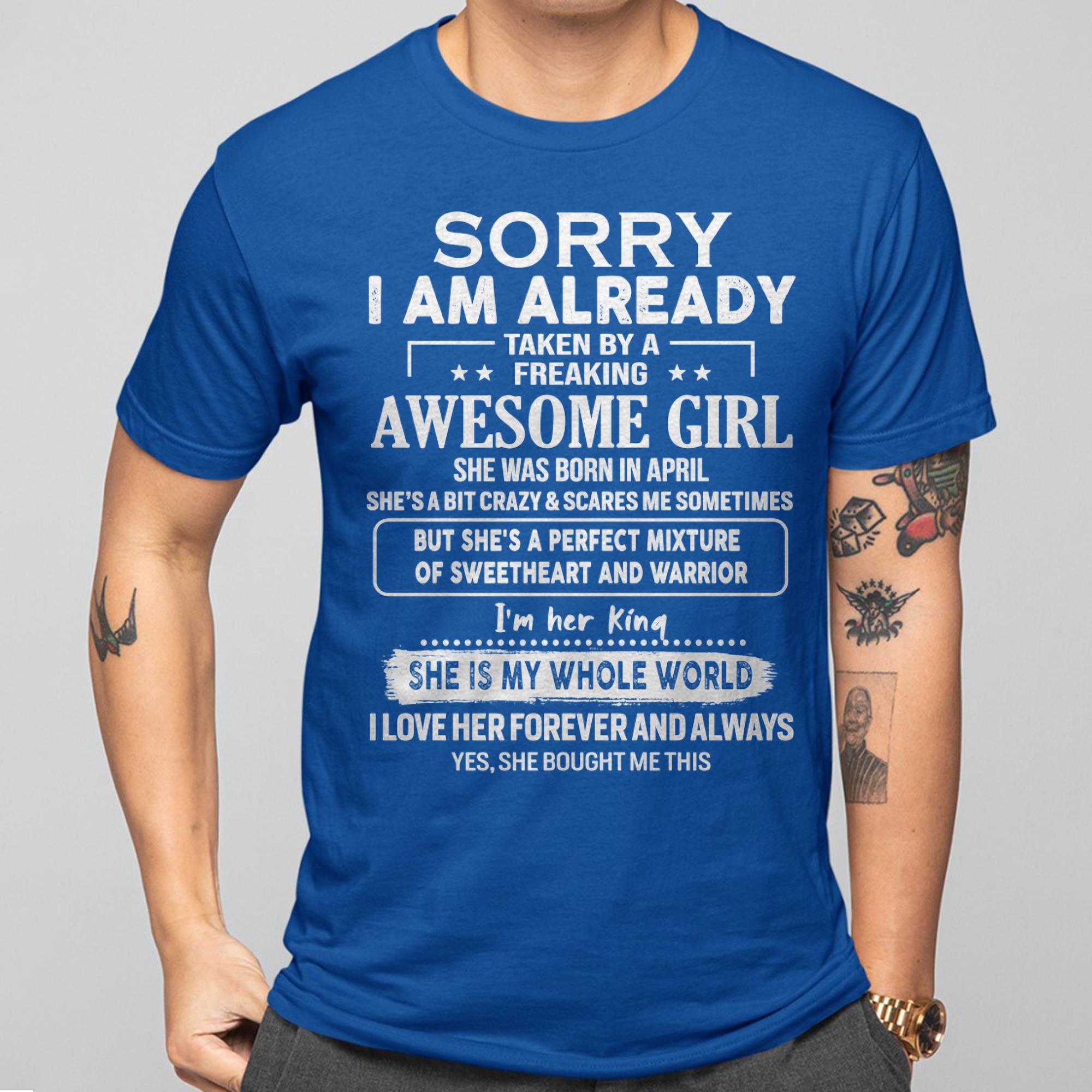 April - Awesome Girl - Perfect Gift For Your Boyfriend, Husband From Wife - NGHL04  (SKU04-86MT-04)