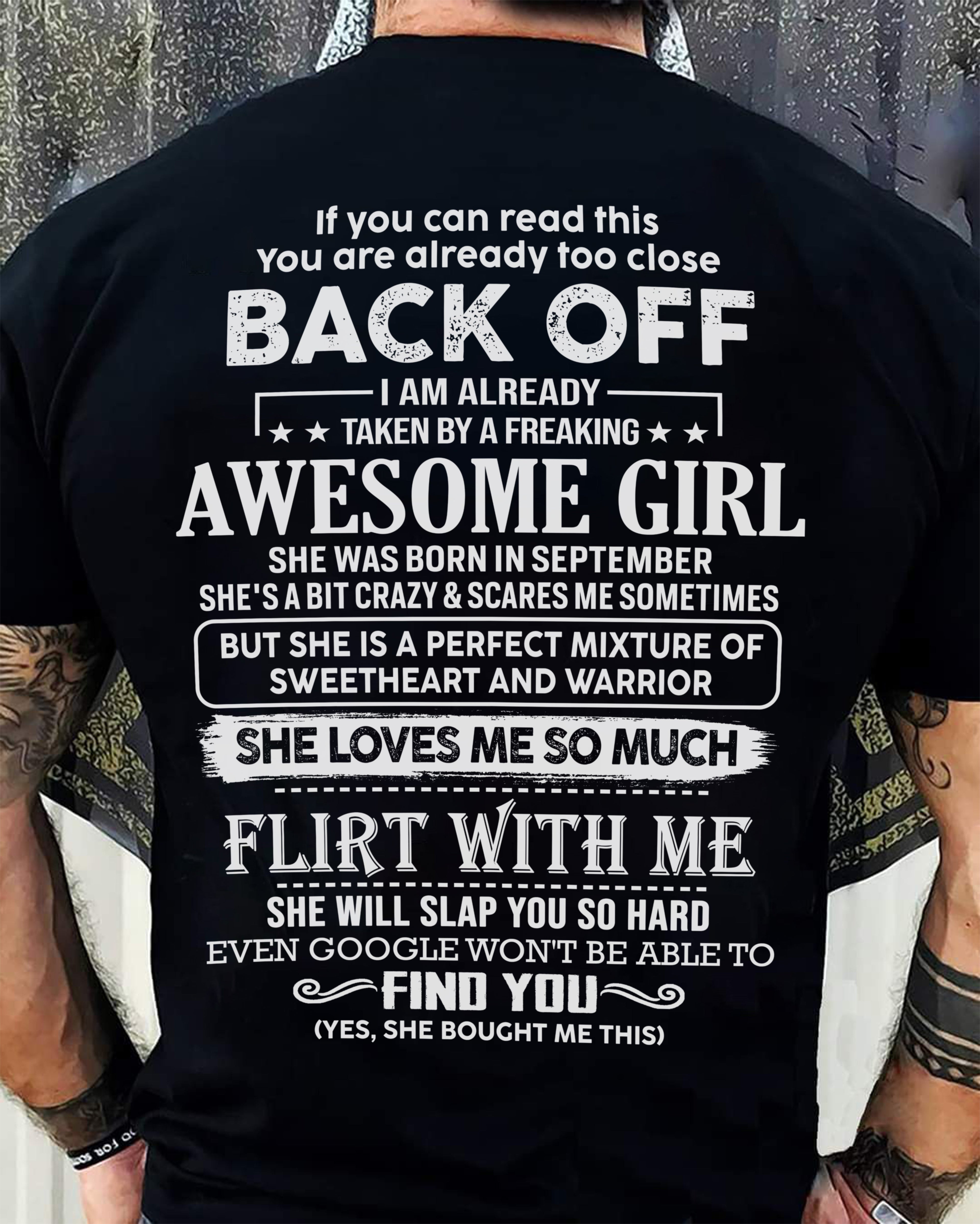 September – Awesome Girlfriend Born In September – Special gift for your Boyfriend – From Wife NGHL09 (SKU06-25-09)