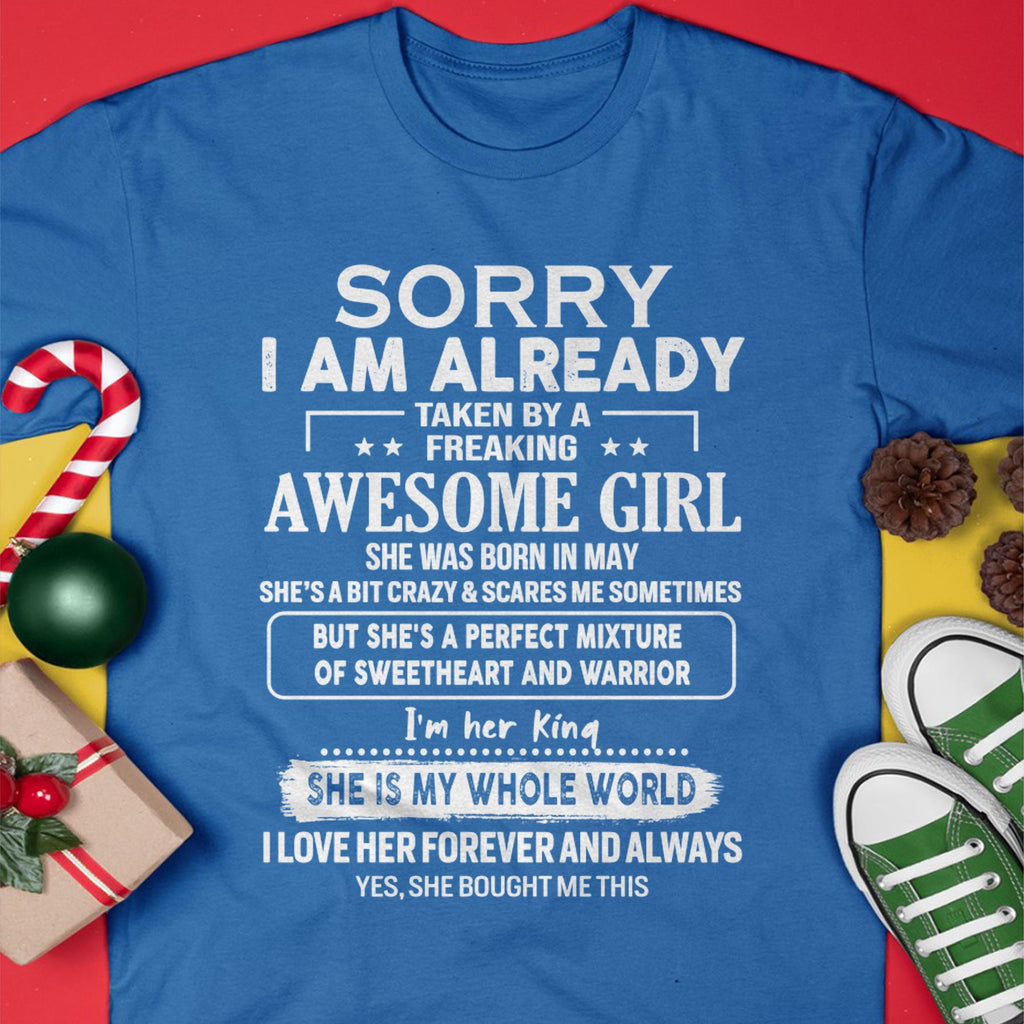 May - Awesome Girl - Perfect Gift For Your Boyfriend, Husband From Wife - NGHL05 (SKU04-86MT-05)