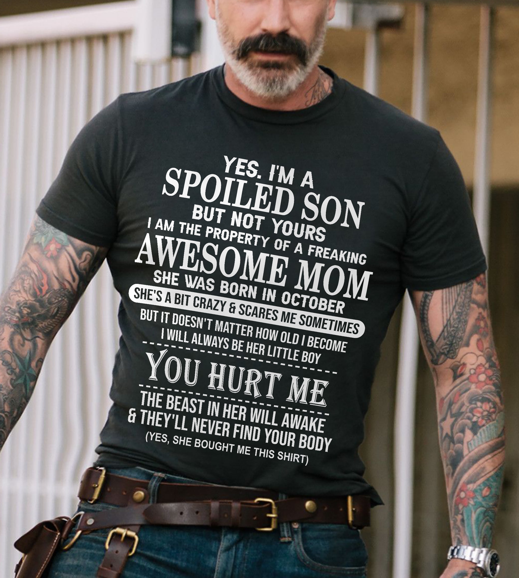 October - Awesome Mom Born In October - Special gift for Son From Mom - NGHL10 (SKU10-45-10)