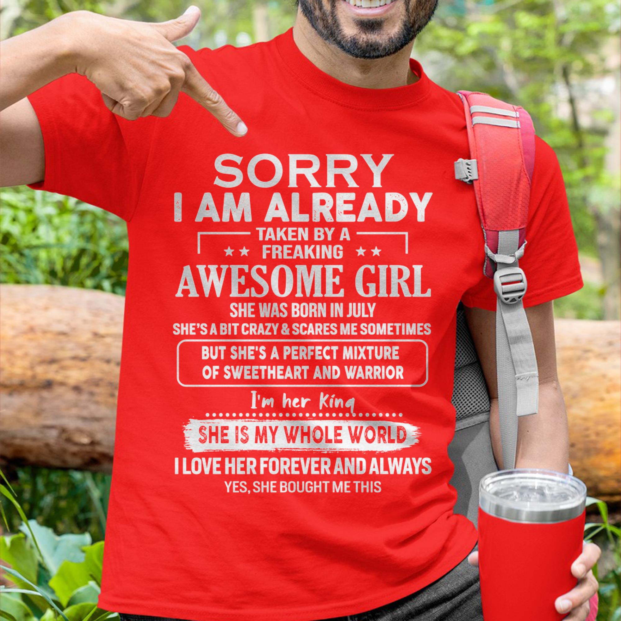 July - Awesome Girl - Perfect Gift For Your Boyfriend, Husband From Wife - NGHL07 (SKU04-86MT-07)