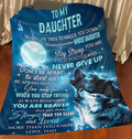 BLANKET FOR DAUGHTER - GIFT FROM DAD - COMFORT & WARMTH GIFT NTTD00 (SKUB-NTTD-05)