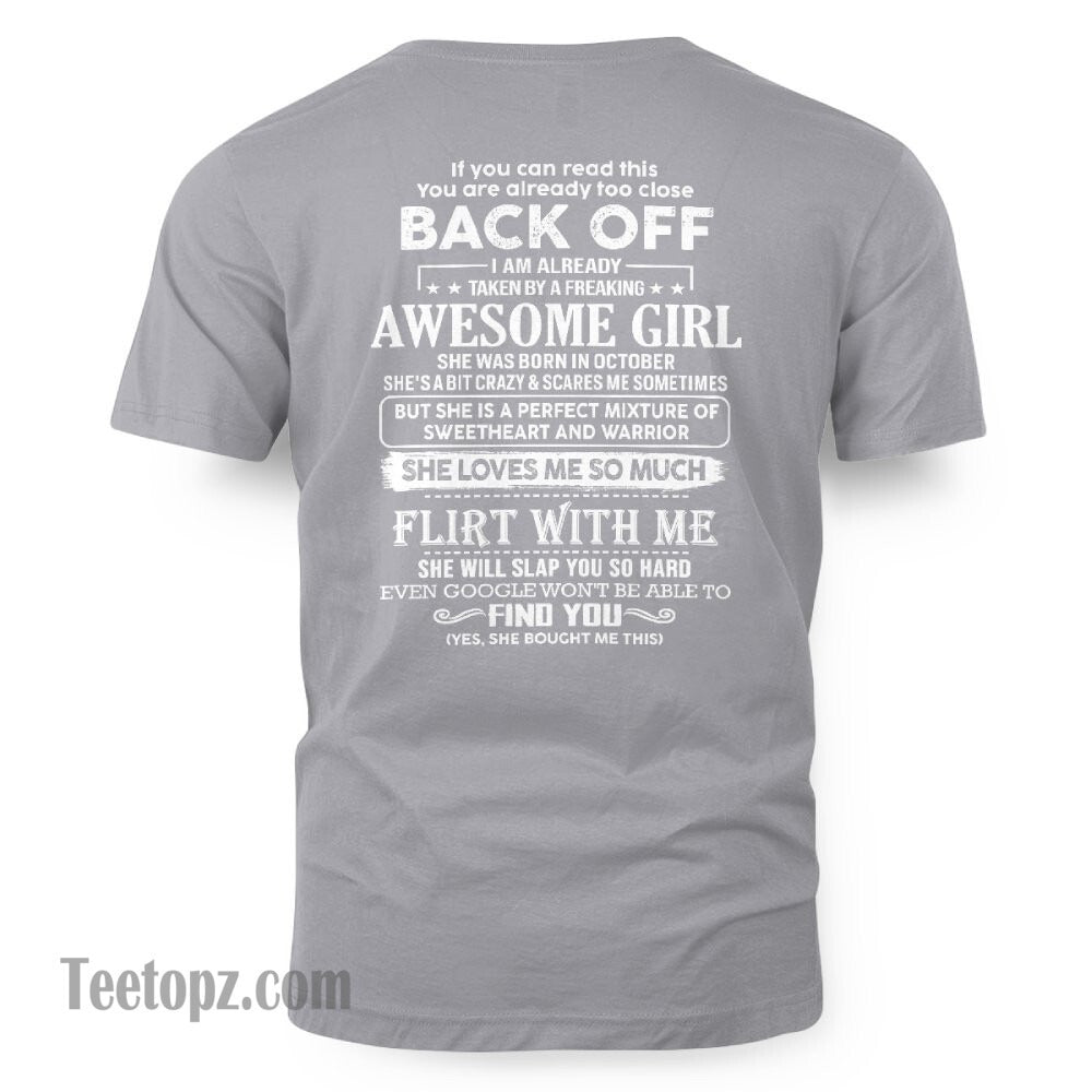 October – Awesome Girlfriend Born In October – Special gift for your Boyfriend – From Wife NGHL10 (SKU06-25-10)