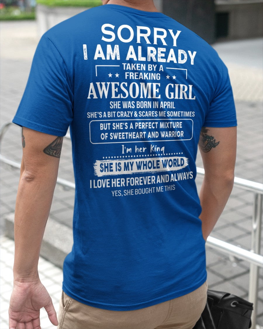 April - Awesome girl - Perfect gift for your boyfriend - (SKU04-86-04) - From Wife NGHL04
