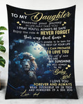BLANKET FOR DAUGHTER - GIFT FROM DAD - COMFORT & WARMTH GIFT 2 NTTD00 BLANKET FOR DAUGHTER - GIFT FROM DAD - COMFORT & WARMTH GIFT NTTD00 (SKUB07-62)