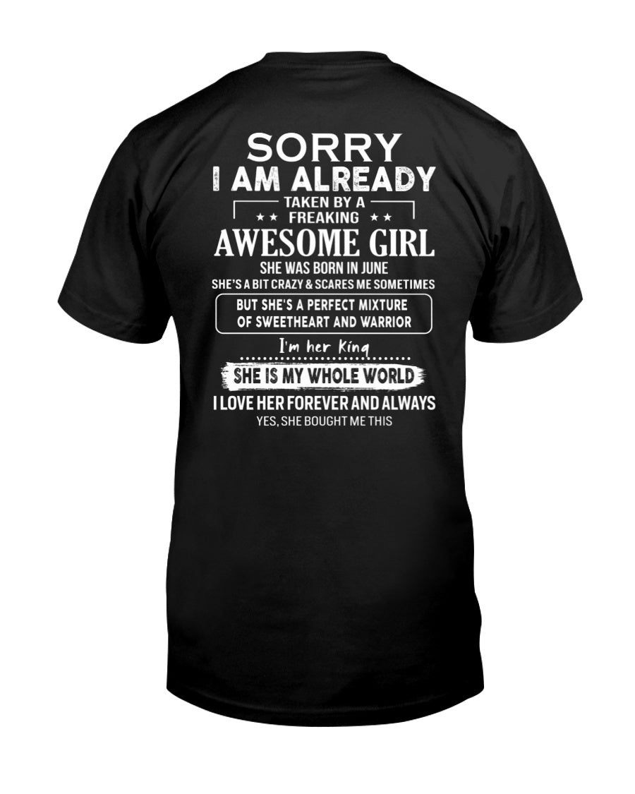 June - Awesome girl - Perfect gift for your boyfriend - (SKU04-86-06) - From Wife NGHL06