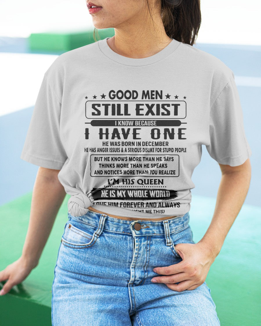 December - Good men Still Exist - gift for your girlfriend, wife from Husband - NGHL12 (SKU-GM-12)