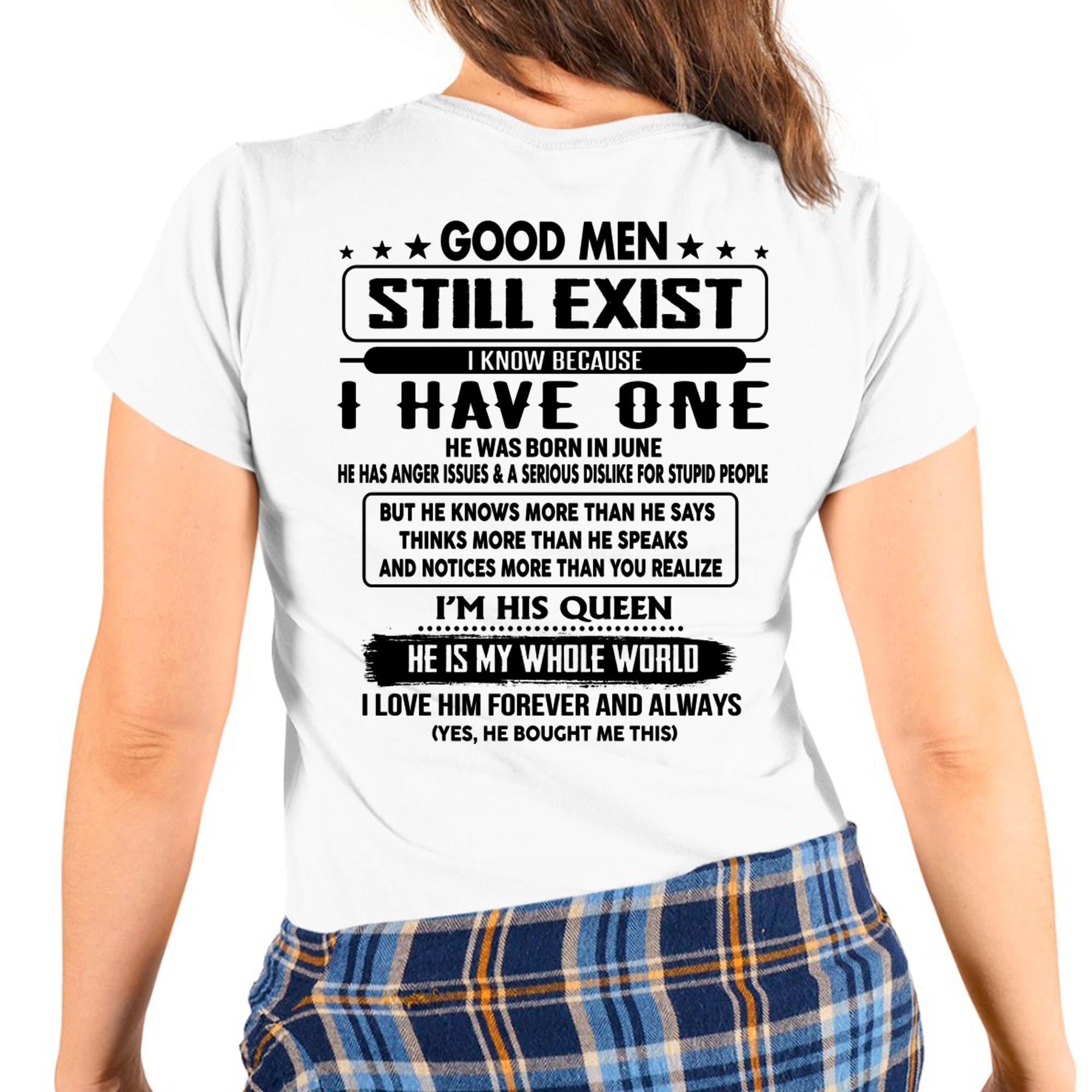June - Good men Still Exist - gift for your girlfriend, wife from Husband - NGHL06 (SKU-GMSAU-06)