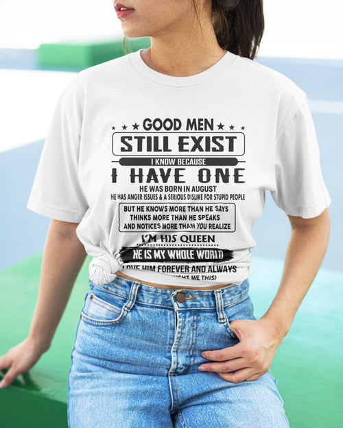 August - Good men Still Exist - gift for your girlfriend, wife from Husband - NGHL08 (SKU-GM-08)