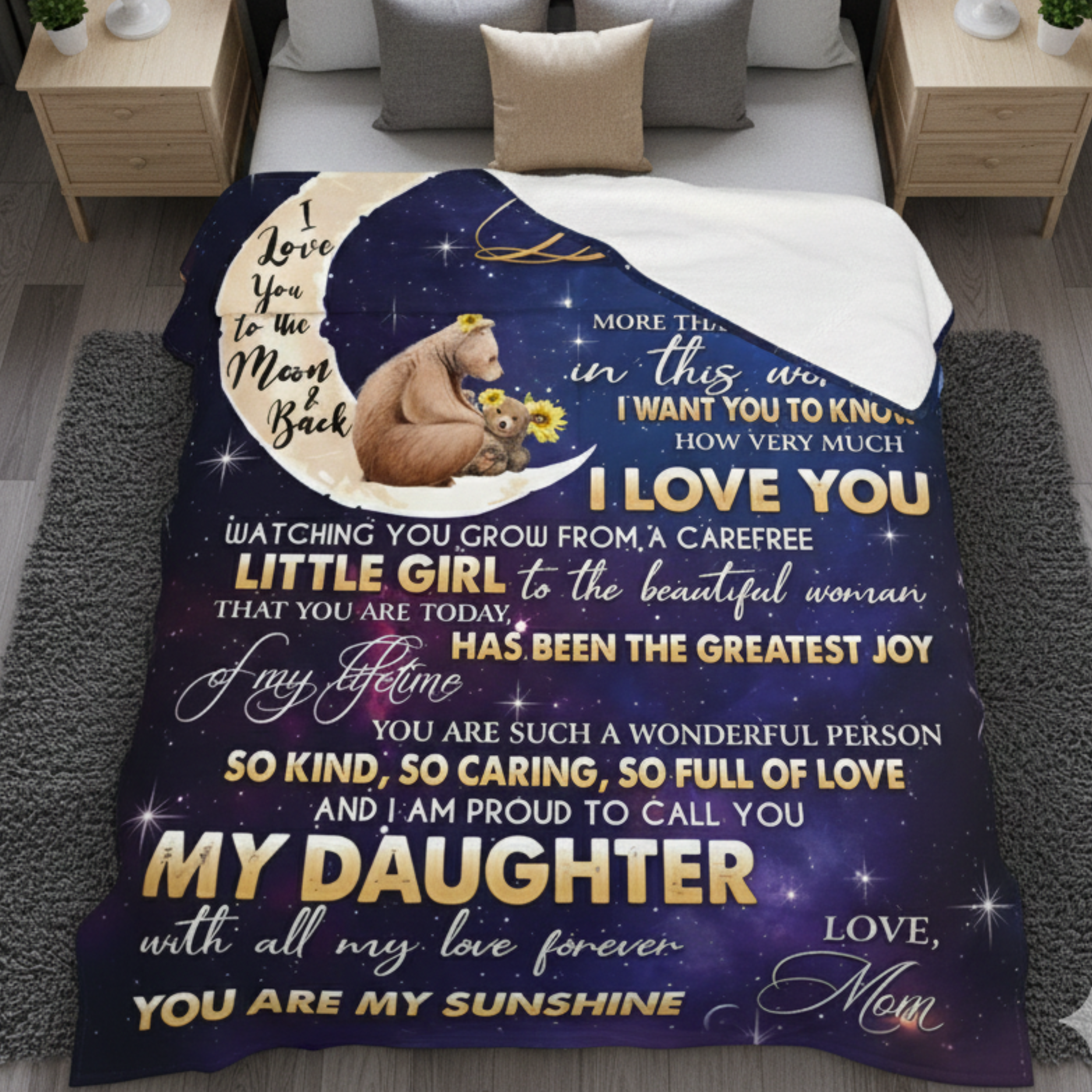 For My Precious Daughter Blanket – Hugs From Mom
