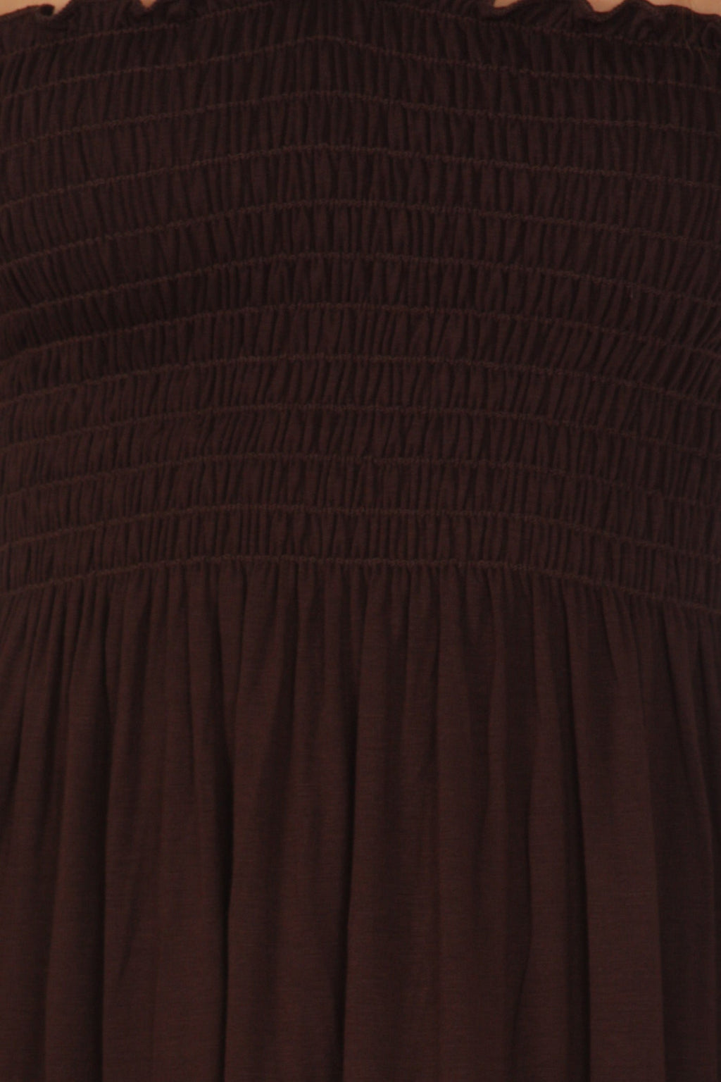 Sakkas Soft Jersey Feel Solid Color Smocked Bodice String Halter Long Dress