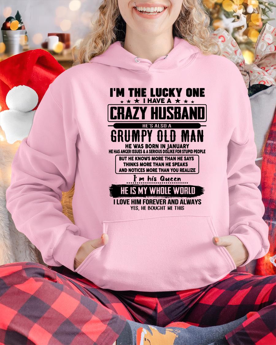 January - I am Lucky One I Have A Crazy Husband - Gift for Wife From Husband - NGHL01 (SKUT-LUCKYONE-01)