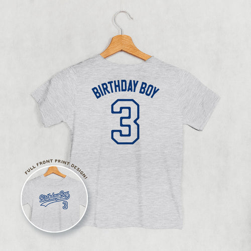 Birthday Boy Varsity #3 (Kids Back Print)