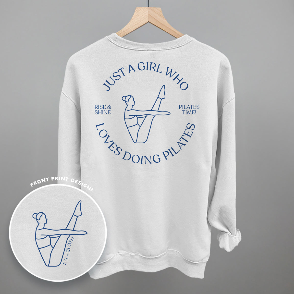 Just A Girl Who Loves Doing Pilates (Back Print)