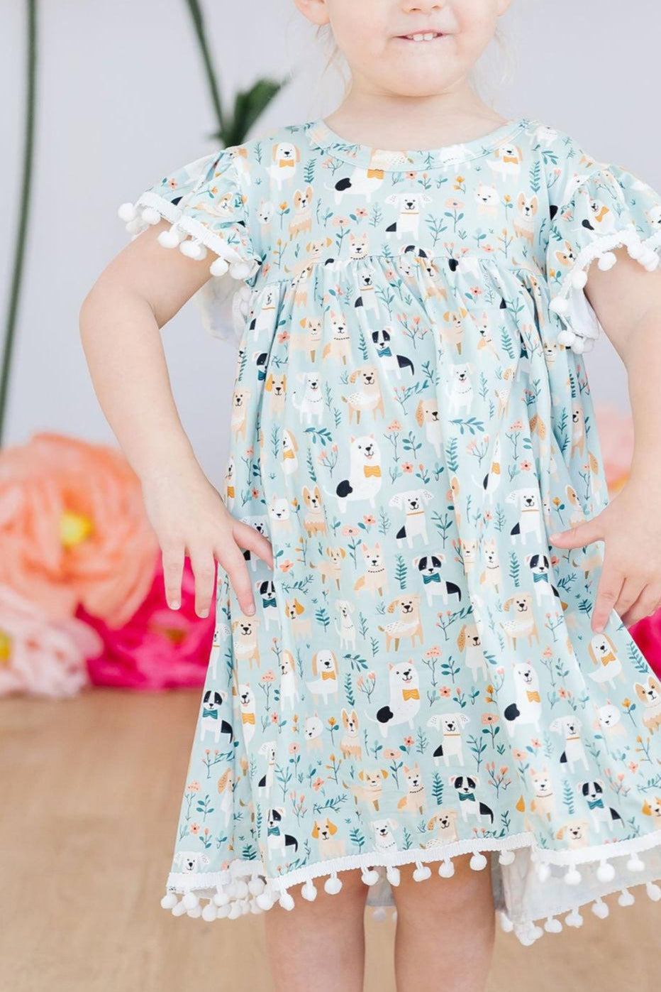 Furry Friends Pom Pom Dress