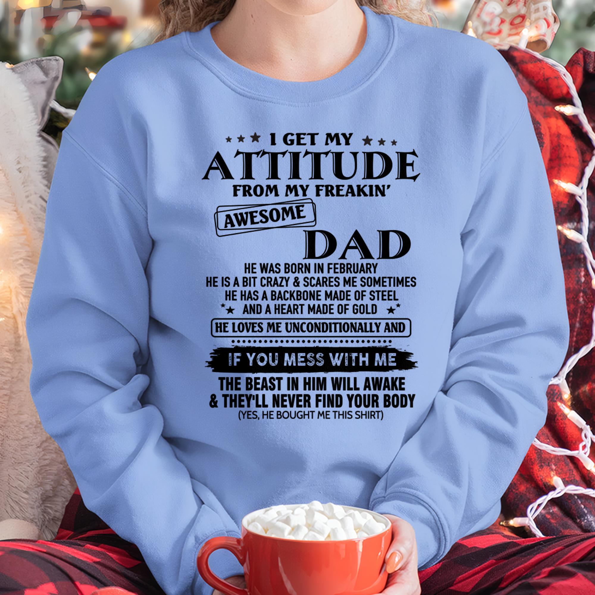 February - Gift For Son and Daughter From Dad - NGHL02 - (SKU-TDADC-02)