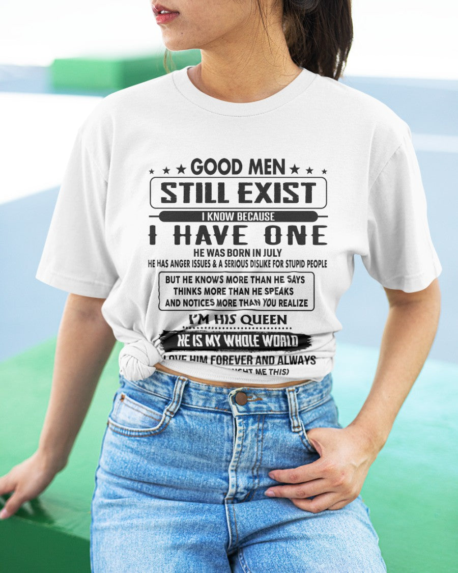 July - Good men Still Exist - gift for your girlfriend, wife from Husband - NGHL07 (SKU-GM-07)