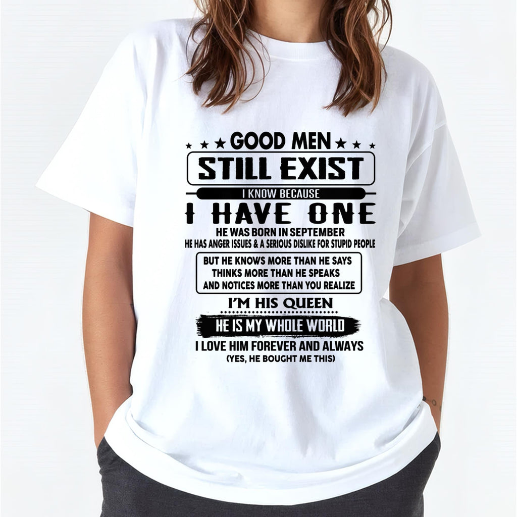 September - Good men Still Exist - gift for your girlfriend, wife from Husband - NGHL09 (SKU-GM-09)