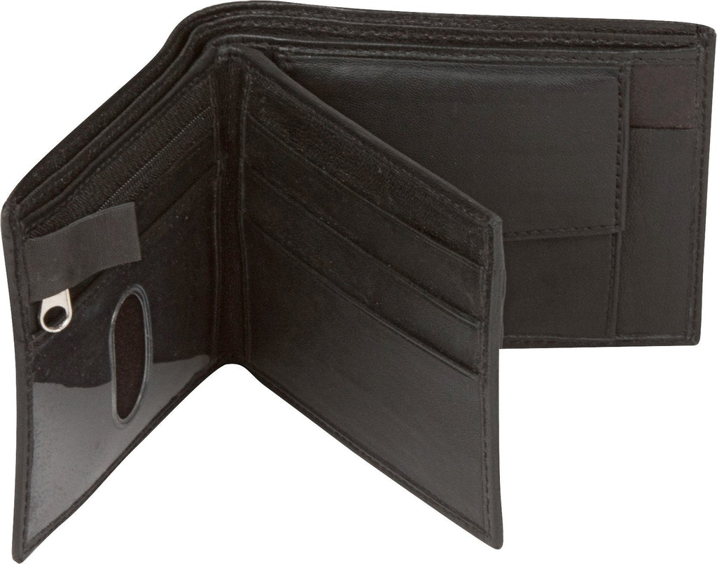 Sakkas Men's Bi-Fold Leather Wallet with 6 Card Slots/2 Coin Pkts with Gift bag