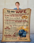Special blanket for Wife  From Husband blanket
