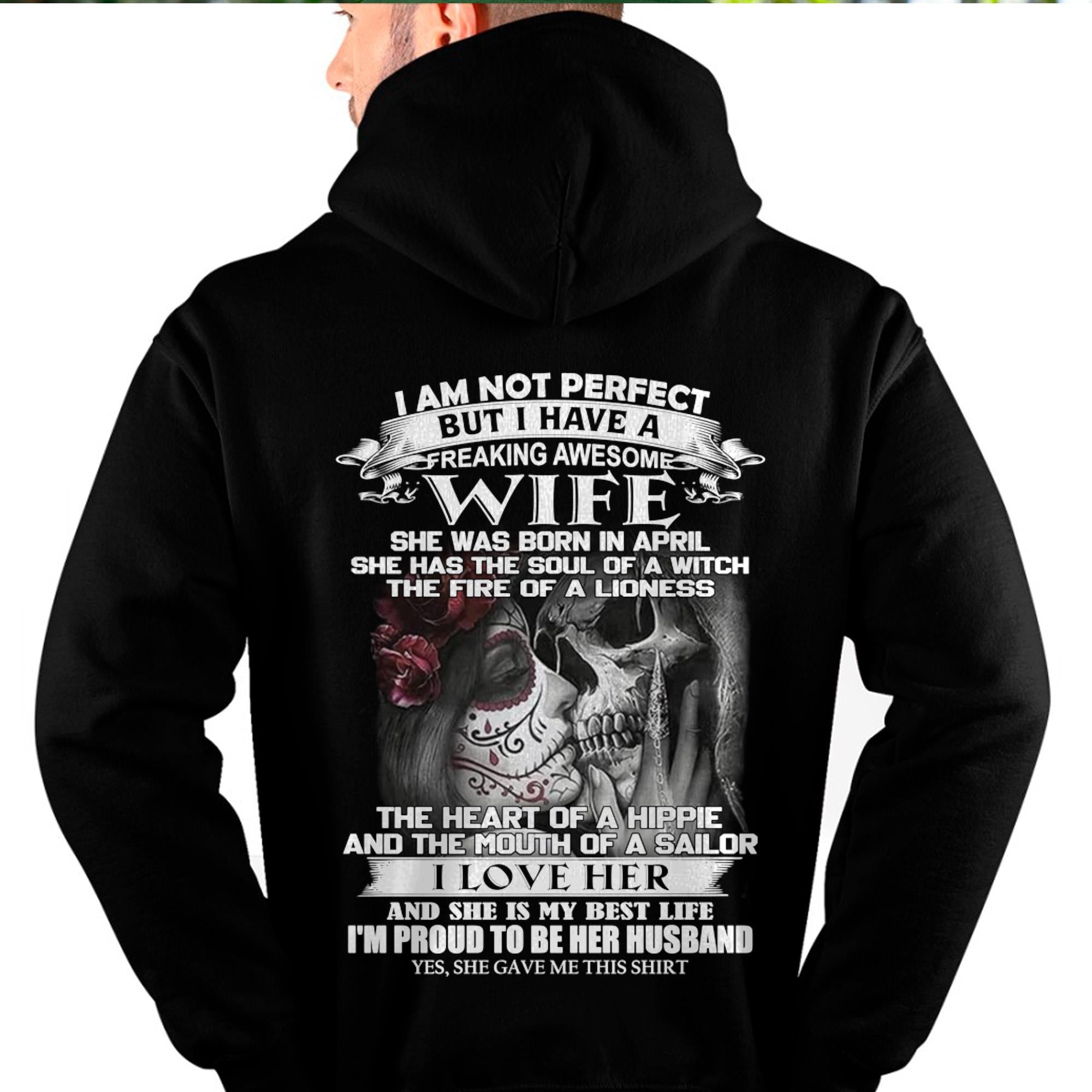 I Am Not Perfect But I Have A Freaking Awesome Wife - Gift For Husband From Wife - NGHL04 (SKU06-31-04)