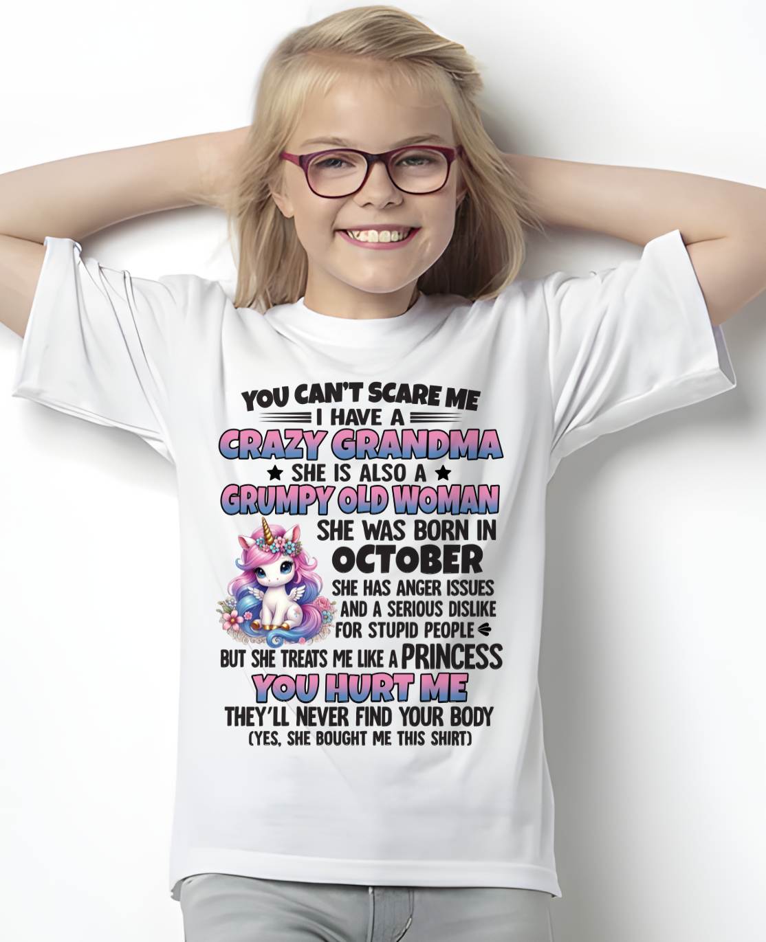 OCTOBER - YOU CAN'T SCARE ME - GIFT FROM GRANDMA - NGHL10 (SKU09-106-10)