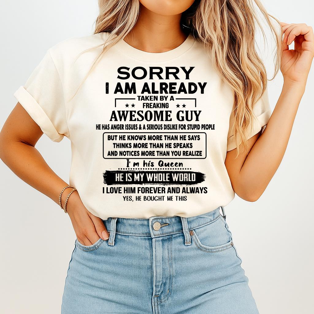 Awesome Guy - Perfect gift for your girlfriend or wife from husband - NGHL00 (SKUT08-11-00)