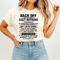 May - Back Off I Have An Extremely Crazy Boyfriend - Gift For Wife From Husband - NGHL05 (SKUT-BACKOFF-05)