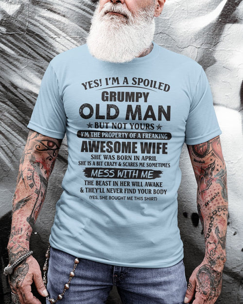 Awesome wife April - Perfect gift for your husband - NGHL04 (SKU96-68-04)