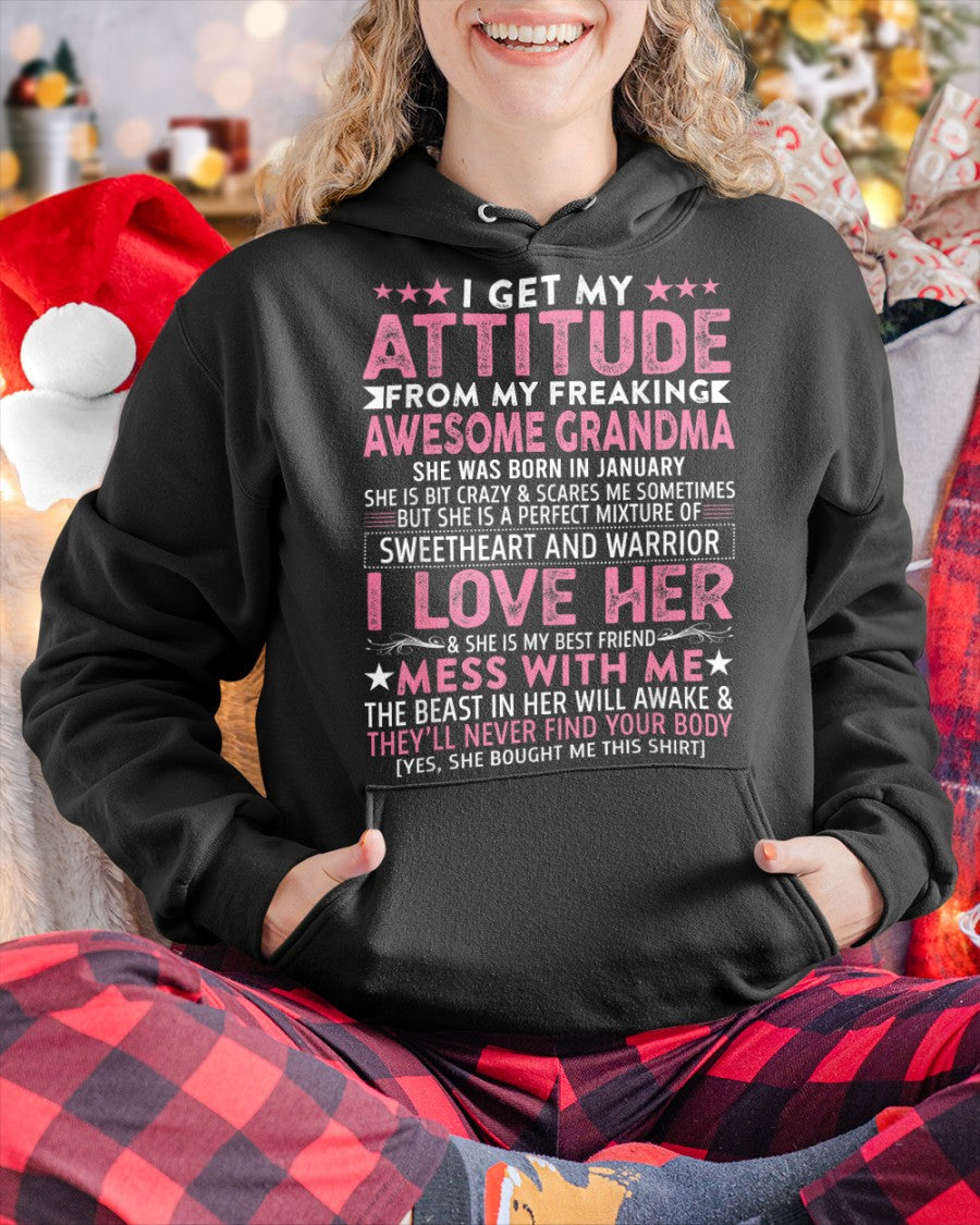 I GET MY ATTITUDE FROM MY GRANDMA JANUARY EDITION – FROM GRANDMA TO GRANDDAUGHTER NTTD01 (SKU07-163-01)