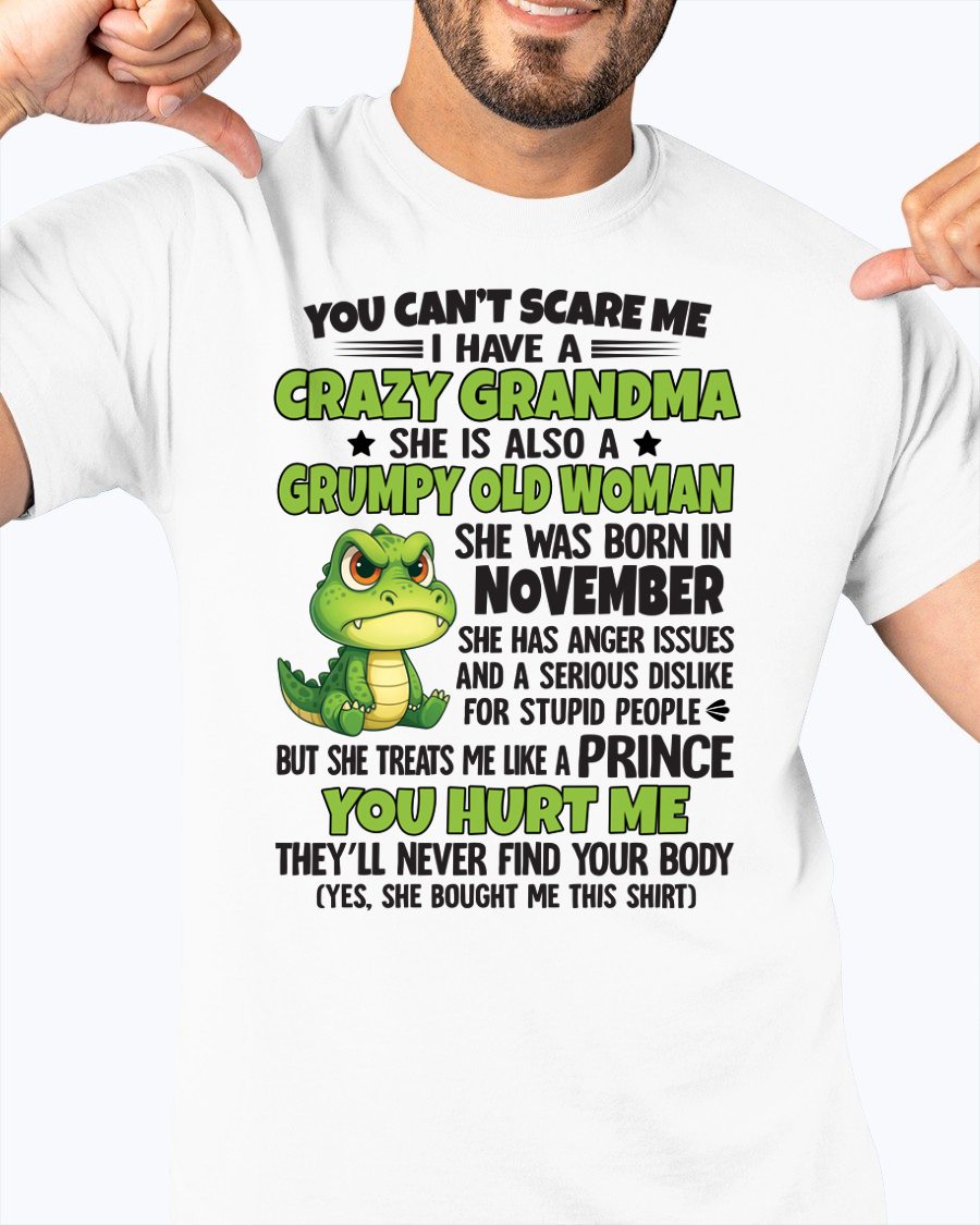 NOVEMBER - YOU CAN'T SCARE ME - FOR GRANDSON - GIFT FROM GRANDMA - NGHL11 (SKU09-85-11)