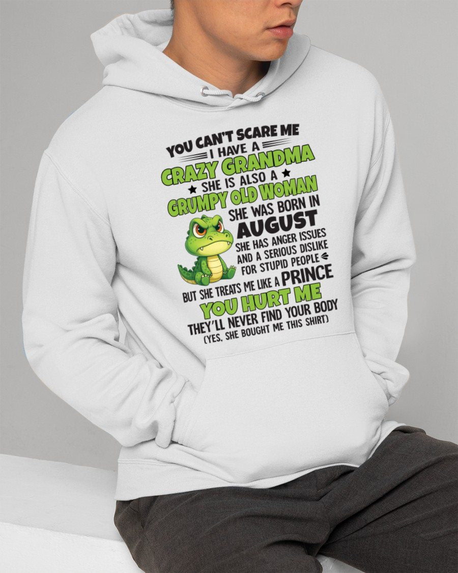 AUGUST - YOU CAN'T SCARE ME - FOR GRANDSON - GIFT FROM GRANDMA - NGHL08 (SKU09-85-08)