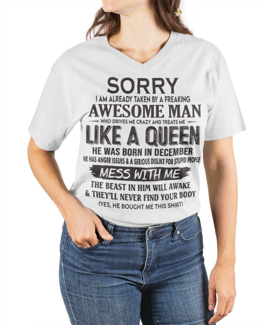 December - Awesome Man Born In December - Special gift for your Girlfriend - NGHL12 (SKU09-126-12)