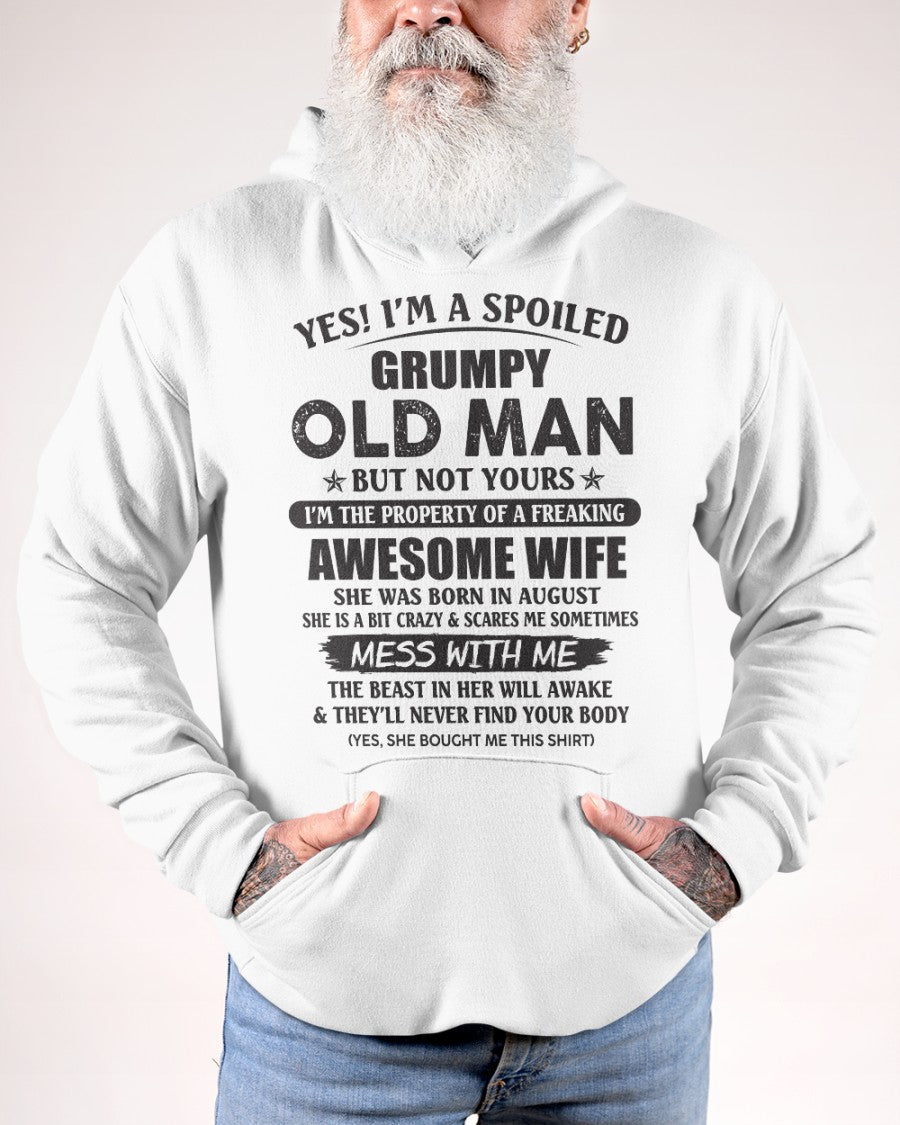 Awesome wife August - Perfect gift for husband from wife - NGHL08 (SKU96-68-08)