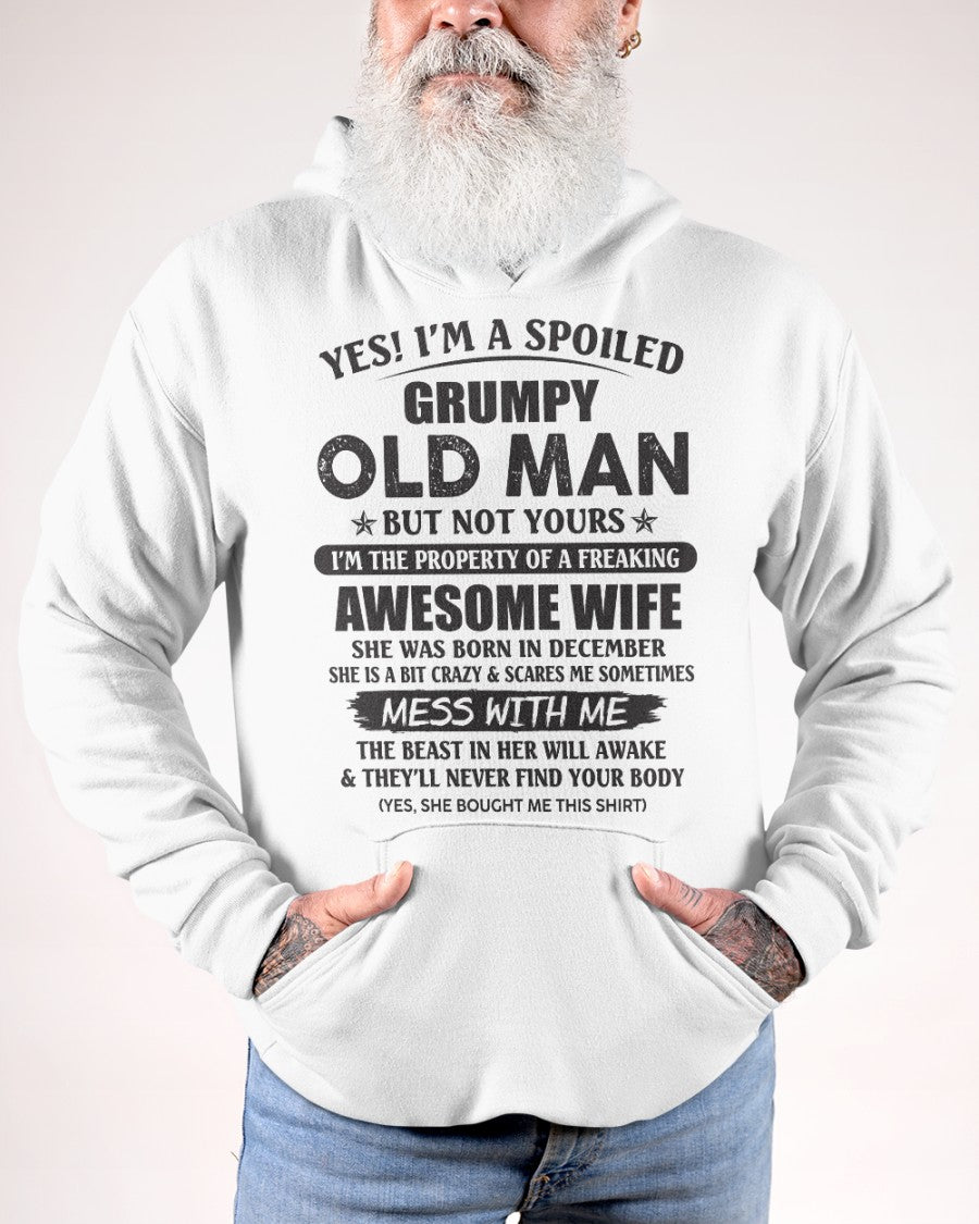 Awesome wife December - Perfect gift for husband from wife - NGHL12 (SKU96-68-12)