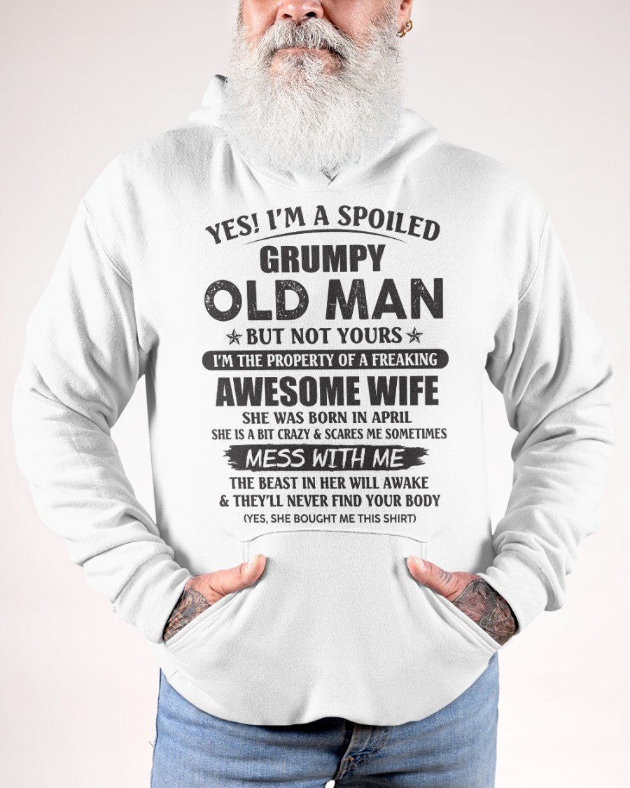 Awesome wife April - Perfect gift for your husband from wife - NGHL04 (SKU96-68-04)