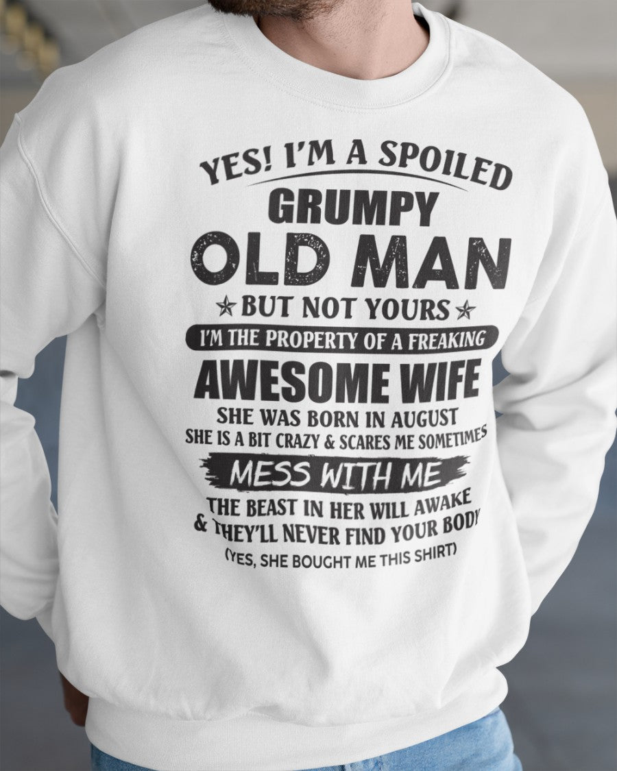 Awesome wife August - Perfect gift for your husband from wife  - NGHL08 (SKU96-68-08)