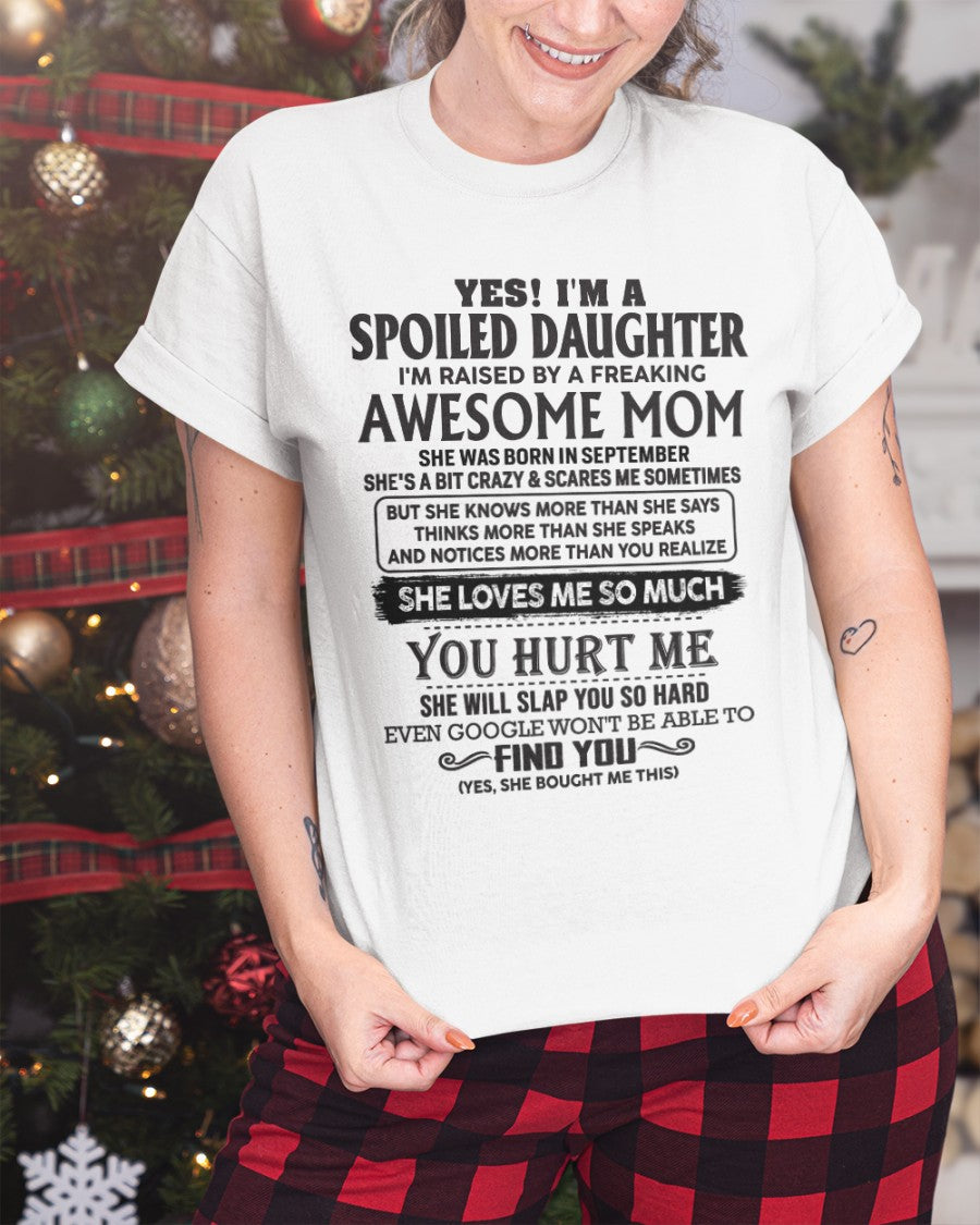 September - Spoiled Daughter - Perfect gift for your daughter (SKU-MD01-09)