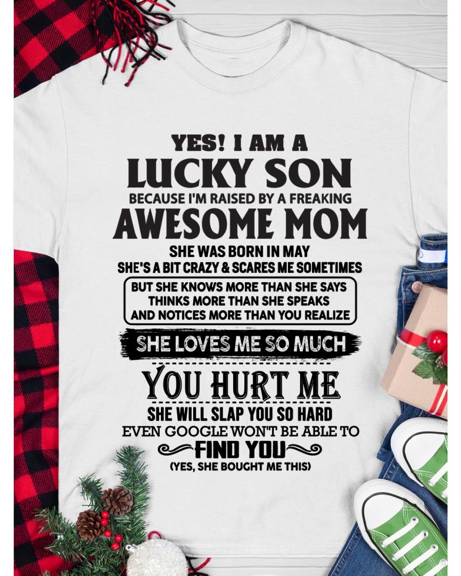 May - Yes! I'm A Lucky Son - Perfect Gift For Your Son (SKU-LKW-05)