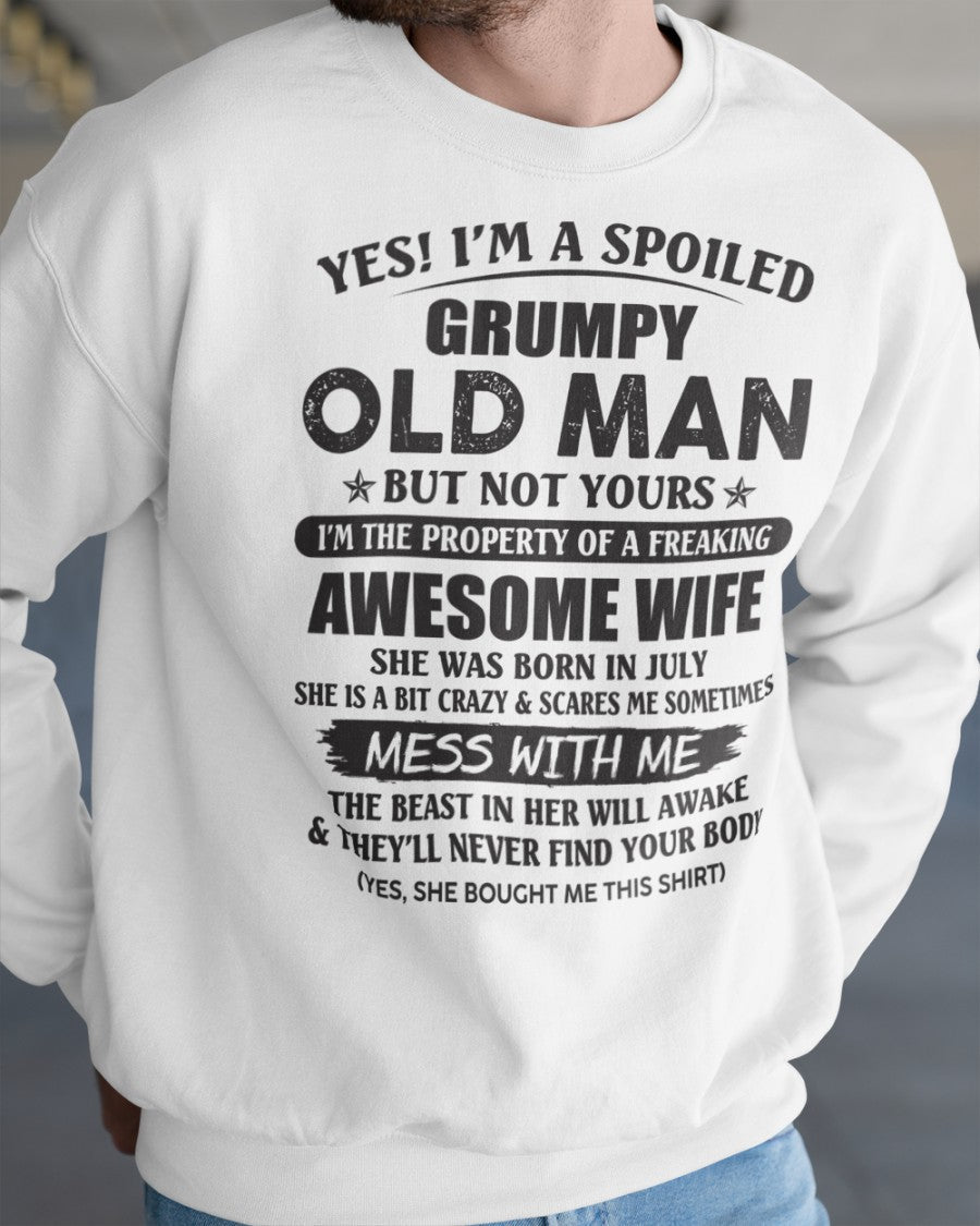 Awesome wife July- Perfect gift for husband from wife - NGHL07 (SKU96-68-07)