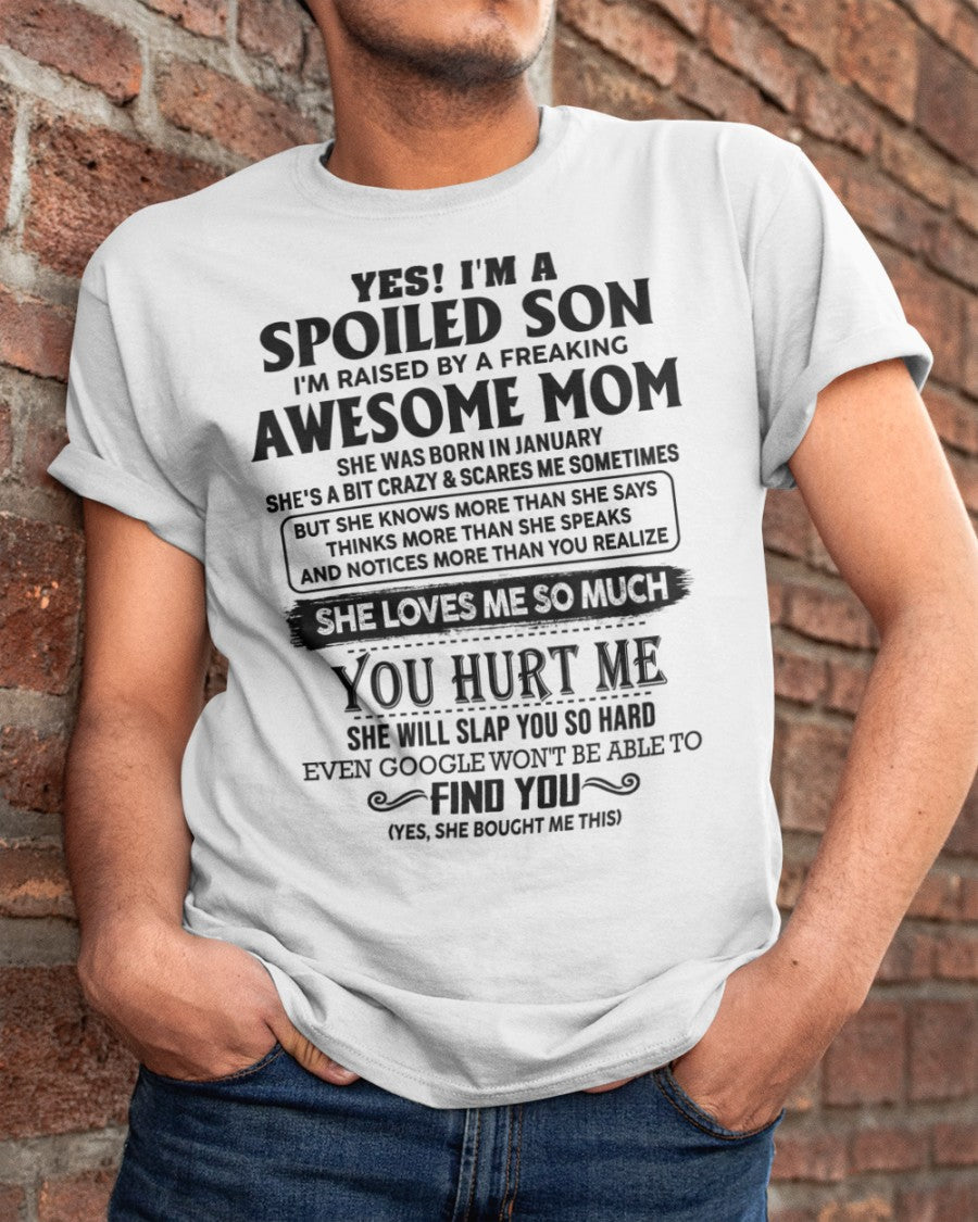 January - Awesome Mom - Perfect Gift For Your Son From Mom - NGHL01 (SKU-SPW-01)