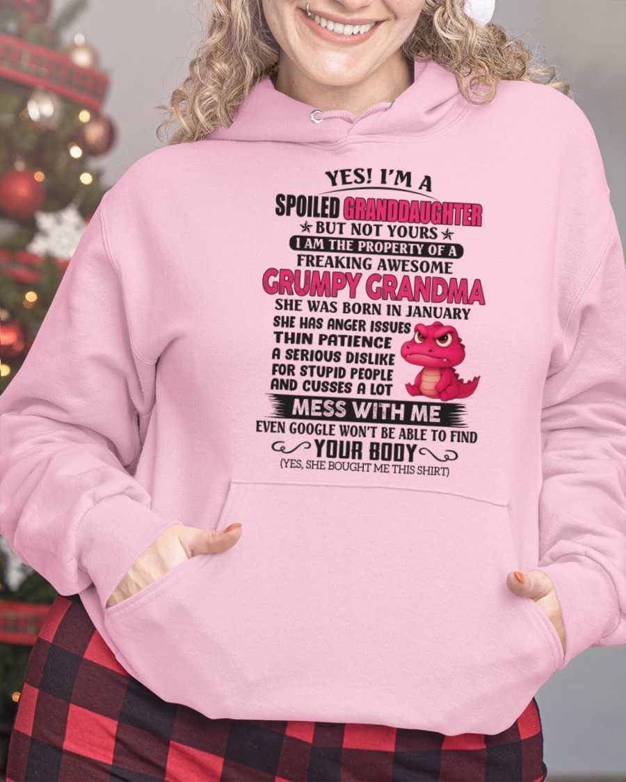 JANUARY - YES, I'M A SPOILED GRANDDAUGHTER - GIFT FROM GRANDMA - NGHL01 (SKU09-96-01)
